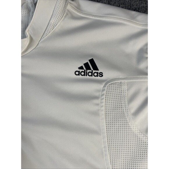 Adidas Shirt 1/4 Zip Mens Extra Large Tennis Soccer Clima365 White Formotion XL - Picture 2 of 15